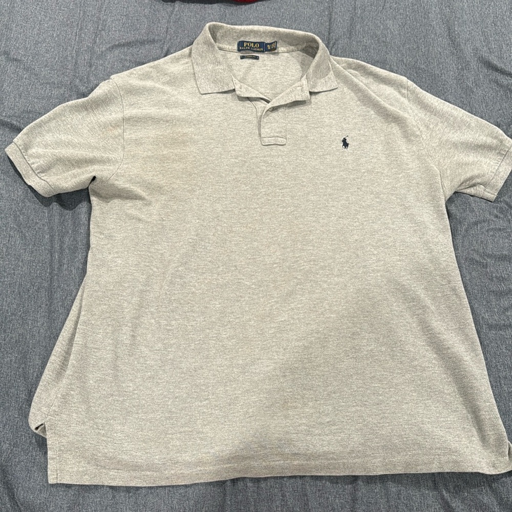 Polo Ralph Lauren men polo gray XL